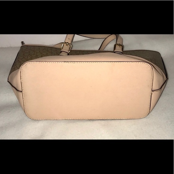 CALVIN KLEIN BLUSH MONOGRAM LOGO TOTE PURSE - Picture 9 of 12